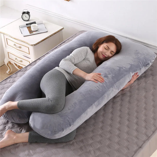 Premium Pregnancy Pillow – Adjustable Support, Washable Cover
